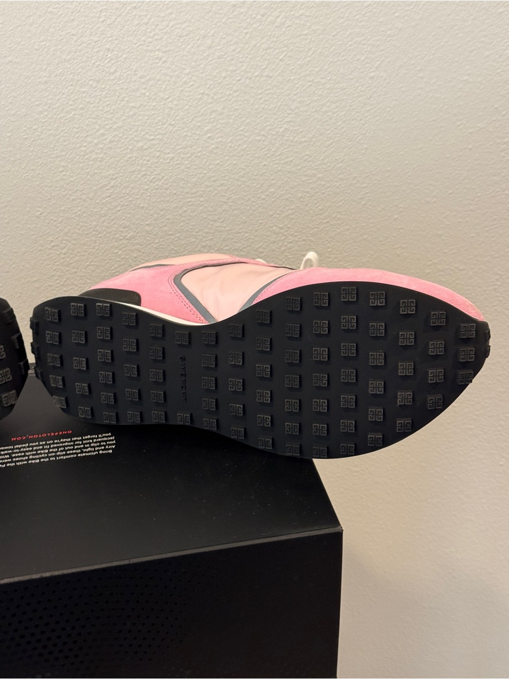 Givenchy Pink Suede & Gray Leather Runner Sneakers - Picture 11 of 15